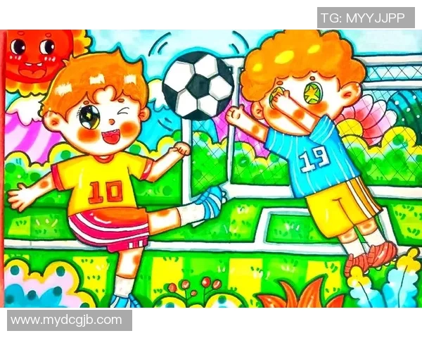 足球明星手绘动漫图展现球场魅力与个性风采的创意艺术作品